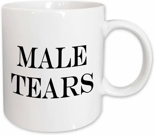 Vista 8 de 3dRose Male Tears - Taza de dos tonos, 1 unidad (paquete de 1), color negro