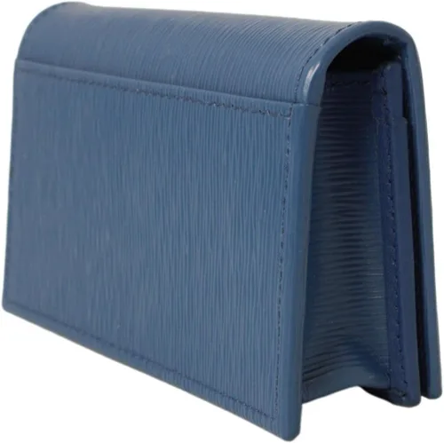 Vista 2 de Prada Vitello 1MC122 - Funda para tarjetas con logotipo distintivo «Move», Baltico (azul marino), Azul