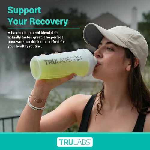 Vista 6 de TRULABS Hydrate - Mezcla de bebida con electrolitos – Sabor cítrico Splash, paquetes de hidratación sin azúcar con electrolitos de 1422 mg y 19