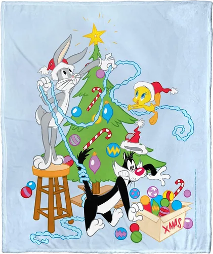 Vista 25 de Northwest Looney Tunes - Manta de seda táctil, 50 x 60 pulgadas, cuenco de cereales