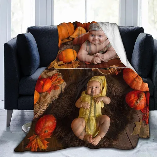 Vista 14 de QETXVI Manta personalizada con fotos, texto, manta personalizada de franela para regalos de cumpleaños de adultos y niños, Navidad, Halloween