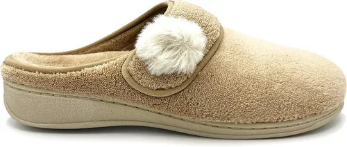 Vista 2 de Vionic Indulge Emily Mule - Pantuflas cómodas para casa de spa que incluyen comodidad de tres zonas con plantilla ortopédica, soporte de arco
