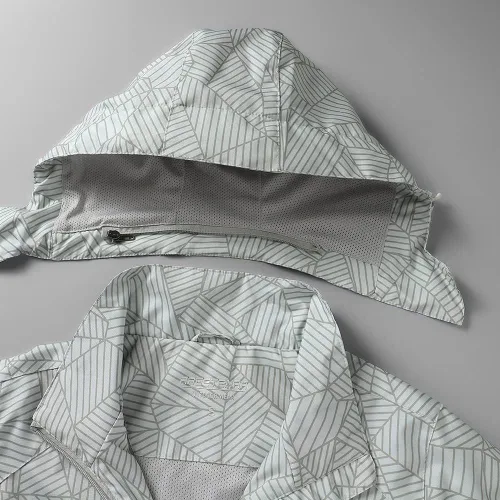 Vista 5 de Chubasquero impermeable para mujer con capucha ligero cortavientos para senderismo