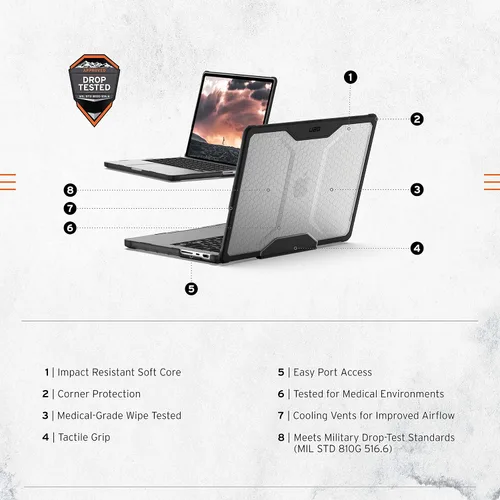 Vista 3 de UAG Plyo - Funda para MacBook Pro de 14 pulgadas, M5/M4/M3 2026/2024/2023