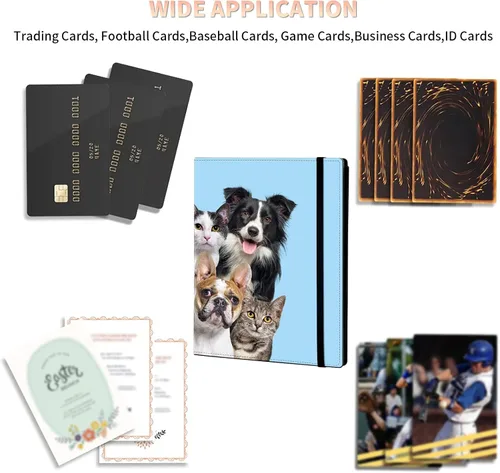 Vista 7 de Carpeta personalizada de 9 bolsillos, carpetas de tarjetas coleccionables de diseño personalizado con bolsillos de doble cara, carpeta de colección
