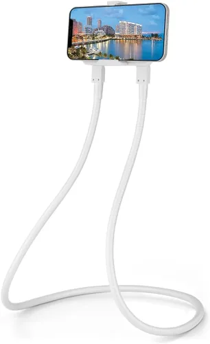 Vista 10 de b-land teléfono celular titular con selfie – Anillo de luz para Live Stream, flexible teléfono celular clip soporte Lazy Bracket Luz LED Lámpara