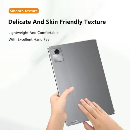 Vista 7 de Funda para Lenovo Tab M11 TB-330FU/Lenovo Xiaoxin Pad 2024 11 pulgadas TB-331FC, protección avanzada contra caídas del airbag, silicona flexible TPU