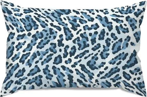 Vista 17 de Fundas de almohada con estampado de leopardo y guepardo negro y marrón, 12 x 18 pulgadas, fundas de cojín de granja para sofá, sala de estar