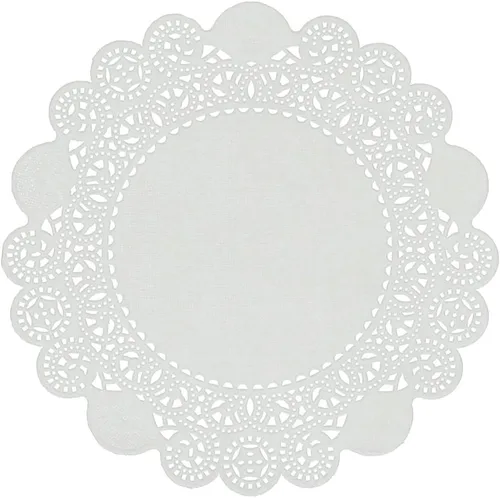 Vista 11 de Tapones de encaje de papel desechables de 4 pulgadas, color blanco, paquete de 1000