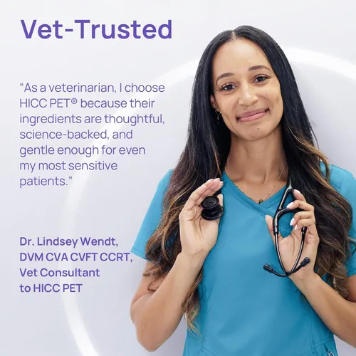 Vista 2 de HICC PET Gel de limpieza dental para perros y gatos, alternativa de pasta dental para el cuidado dental canino recomendada por veterinarios