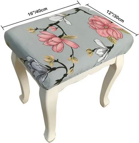 Vista 3 de Fundas de taburete Rectángulo Estiramiento Funda de Asiento de Silla Transpirable Asiento Contador Cubierta de Taburete Estilo 1