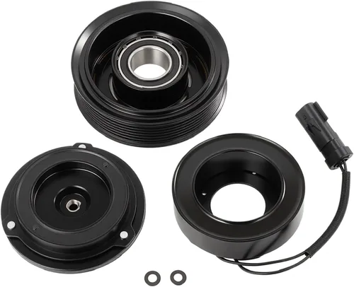 Vista 11 de CCIYU Embrague del compresor de aire acondicionado 2016-2018 para Fiat 500X 2.4L 2015-2021 para Jeep Renegade 2.4L AC Compresor para automóvil