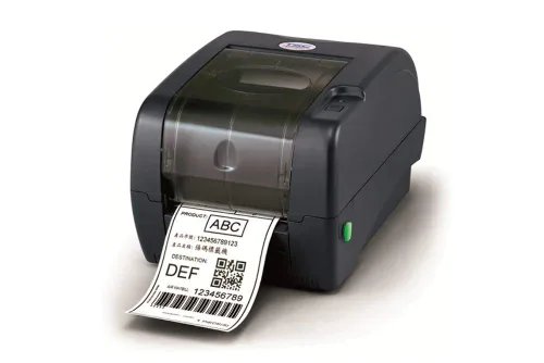 Vista 2 de TSC 99-125A013-00LF Series TTP-247 Impresora de código de barras de transferencia térmica de escritorio, resolución de 203 ppp, 7 IPS, 8 MB de DRAM