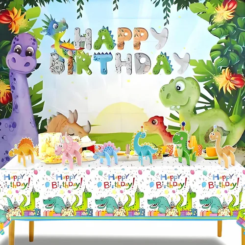 Vista 11 de Ercadio 40 piezas comestibles de dibujos animados de dinosaurios para cupcakes para bebida, decoración de tartas para temática de dinosaurios, baby