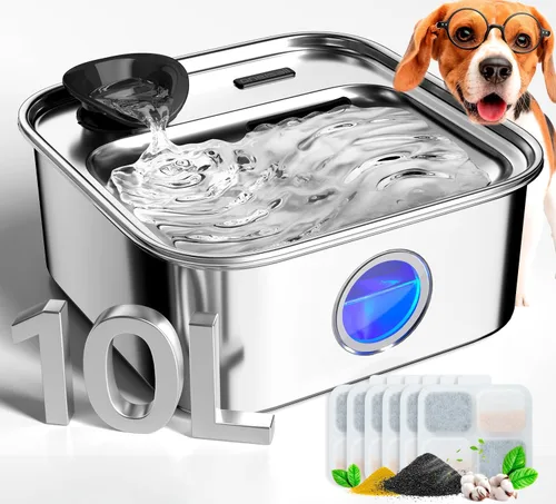Vista 4 de Bomba de agua de repuesto para fuente de agua para perros PW07SAU de 10L/3.79L de acero inoxidable