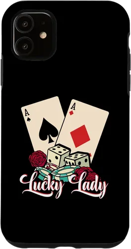 Vista 8 de Lucky Lady Poker Player Gambling Casino Gambler Case for iPhone 16