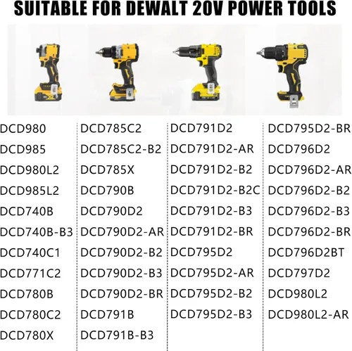 Vista 4 de Clips de cinturón para Dewalt, paquete de 2 ganchos de clip para cinturón de taladro Dewalt para Dewalt N268241 apto para herramientas eléctricas