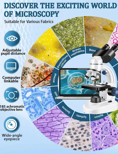 Vista 5 de Microscope for Adults WF10x and WF25x Eyepiece