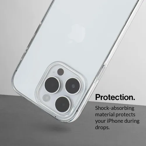 Vista 5 de totallee Funda transparente para iPhone 15 Pro, cubierta delgada ultra delgada y minimalista para Apple iPhone 15 Pro (2023)