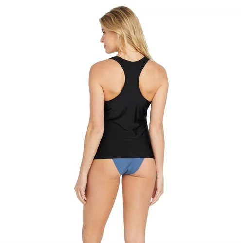 Vista 4 de Volcom Traje de baño tankini Simply Core para mujer, talla grande
