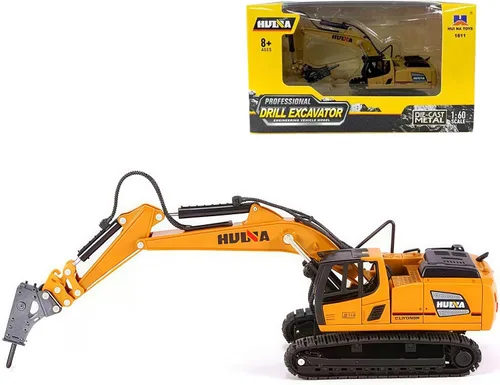 Vista 12 de Gemini&Genius Juguete de vehículo de construcción de excavadora con orugas 1:60 Excavadora