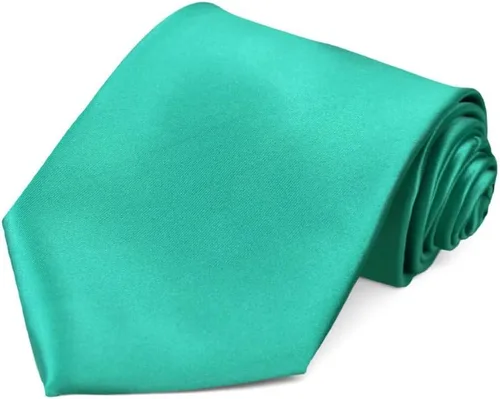 Vista 21 de tiemart Corbata de color sólido para hombre Longitud estándar