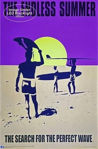 Vista 2 de Endless Summer - Póster de luz negra con licencia oficial, no flocado, 24 x 36 pulgadas