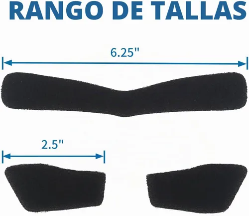 Vista 2 de Almohadillas protectoras para la nariz, almohadillas de protección facial