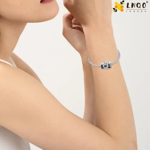 Vista 14 de LNQOBU Happy Life - Colgante para pulseras de abalorios, plata de ley 925 para mujer (con un espaciador de cuentas)
