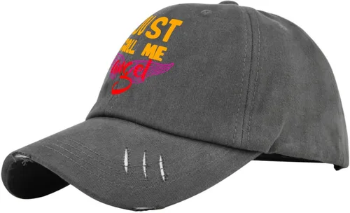 Vista 2 de just calll me Angel Mens Hats Valentines Day Cool Caps for Mens Ball Hat Adjustable Cute Baseball Caps br