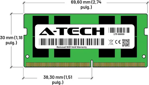 Vista 7 de A-Tech Reemplazo de RAM de 16 GB para Samsung M471A2K43BB1-CRC DDR4 2400MHz PC4-19200 2Rx8 1.2V SODIMM 260-Pin módulo de memoria