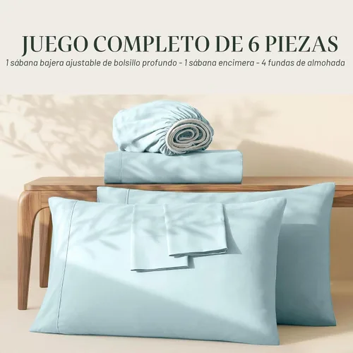 Vista 5 de Hearth & Harbor Sábanas de bolsillo extra profundas, se adapta a colchones de 18 a 24 pulgadas de profundidad, juego de sábanas individual XL, 4
