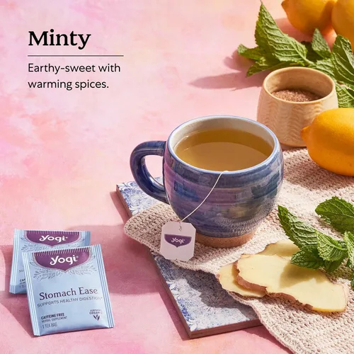 Vista 4 de Yogi Tea - Alivio Estomacal (paquete de 6) - Apoya la digestión saludable - 96 bolsas de té