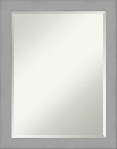Vista 18 de Amanti Art Espejo de pared negro de 24 x 20 pulgadas, espejo de baño rectangular negro cepillado para decoración de pared de sala de estar, marco