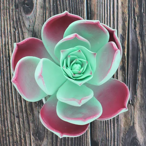 Vista 8 de Global Sugar Art Suculentas flores grandes para tarta de azúcar de Tauro con alambre, 1 unidad por el chef Alan Tetreault Gumpaste flowers for