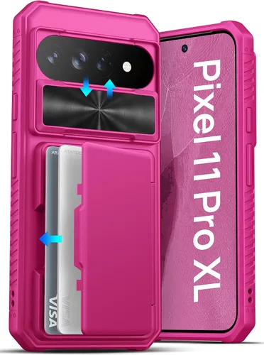 Vista 39 de ATATOO Funda tipo cartera para Google Pixel 10 Pro XL, tarjetero integrado (3-5 tarjetas) [bloqueo RFID] y cubierta de cámara deslizante, protección