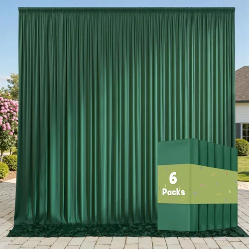 Vista 72 de Cortinas de fondo negras negras sin arrugas para fiestas, cortinas de tela gruesa para telón de fondo de fotos para cumpleaños, bodas, baby shower