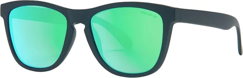 Vista 2 de PZ - Gafas de sol cuadradas polarizadas con marco transparente para mujer y hombre - Lente de espejo de color con protección UV - Retro Sports Beach