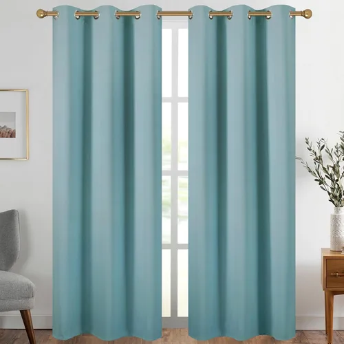 Vista 36 de Diraysid Cortinas opacas beige con ojales para dormitorio, con aislamiento térmico, cortinas de oscurecimiento de habitación, 38 x 54 pulgadas, 2
