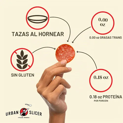 Vista 3 de Urban Slicer Pizza Worx - Pepperoni picante - 5 oz. Paquete