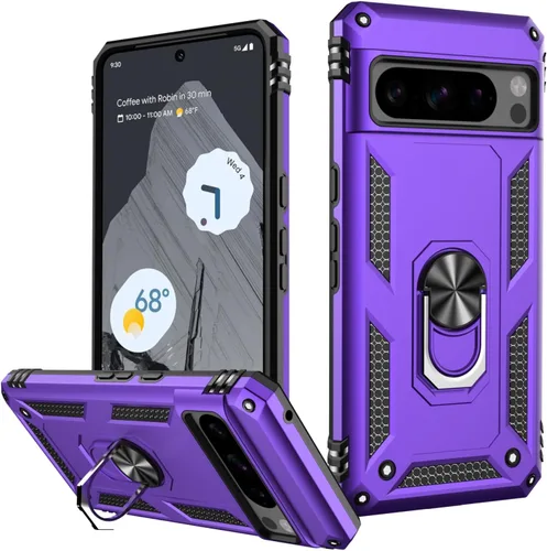 Vista 19 de LUMARKE para Google Pixel 3A XL - Funda con protector de pantalla, funda protectora grado militar probada contra caídas de 16 pies con soporte