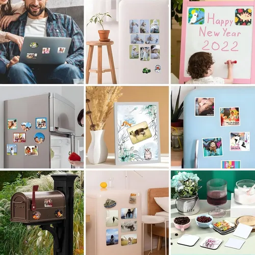 Vista 8 de 1-100 imanes de acrílico personalizados para nevera, imanes de casillero personalizados, añade tu foto de texto personalizado, imanes