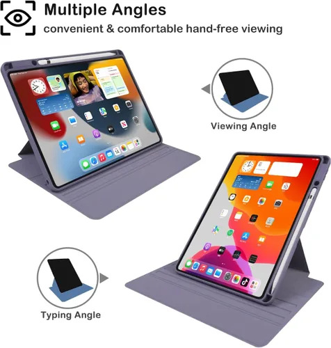 Vista 3 de Compatible con iPad de 10.2 pulgadas, iPad de 9ª/8ª generación 2021/2020, iPad de 7ª generación y iPad 2019 de 7ª generación con soporte