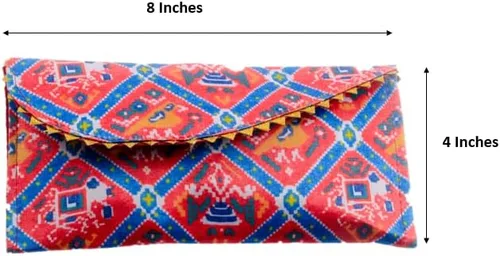 Vista 3 de Tarini Gallery Bolso de mano Batawa adornado hecho a mano para niñas y mujeres, para bodas, fiestas, festivales, ocasiones y regalos