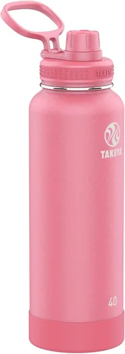 Vista 32 de Takeya Actives Botella de Agua con Tapa de Boquilla, Botella con Doble Aislamiento de Acero Inoxidable, Apta para Lavavajillas y Sin BPA, Botella