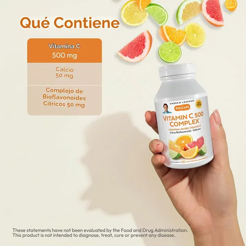 Vista 3 de ANDREW LESSMAN ProCaps Vitamina C 500 Complejo 60 Cápsulas