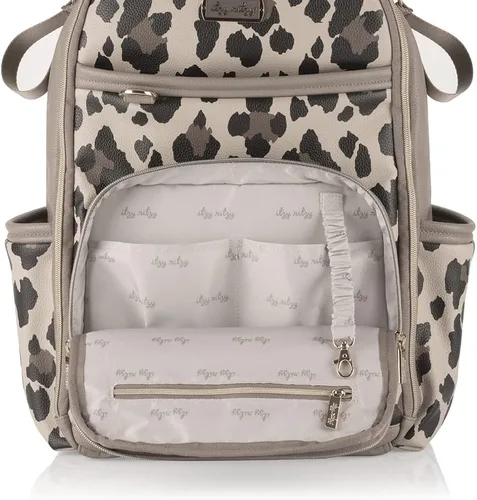 Vista 5 de Itzy Ritzy Mochila unisex para bebé, leopardo
