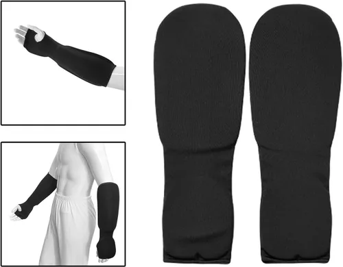 Vista 4 de Protectores de antebrazo para puños y manos, mangas acolchadas transpirables con almohadillas de protección para antebrazo, protector