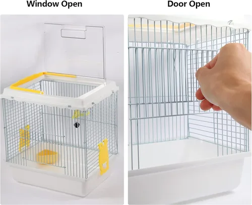 Vista 3 de Hamster Travel Portable Carrier Cage Estuche de transporte para animales pequeños