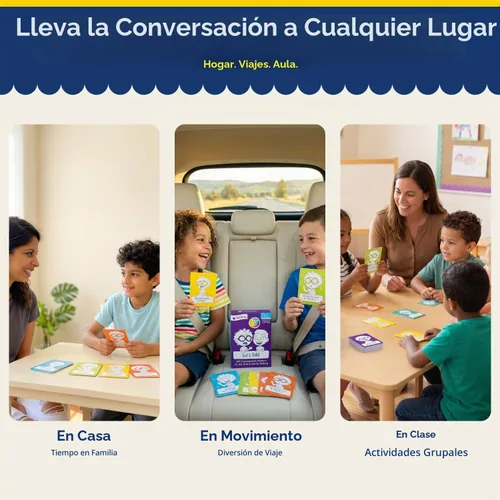 Vista 3 de Open The Joy Let's Talk - Tarjetas de inicio de conversación para niños, más de 100 indicaciones y preguntas para desarrollar inteligencia